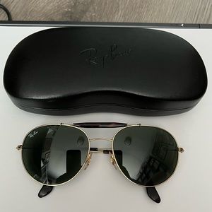 Ray Ban sun glasses 3540L gold round aviator 🕶️